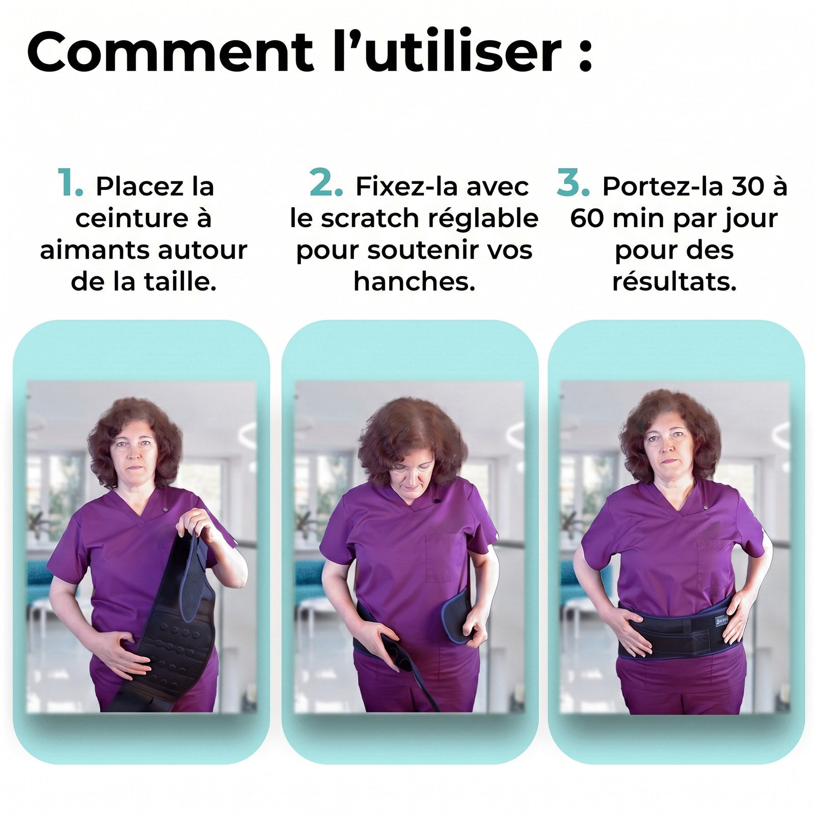 Comment utiliser la ceinture Magnéo