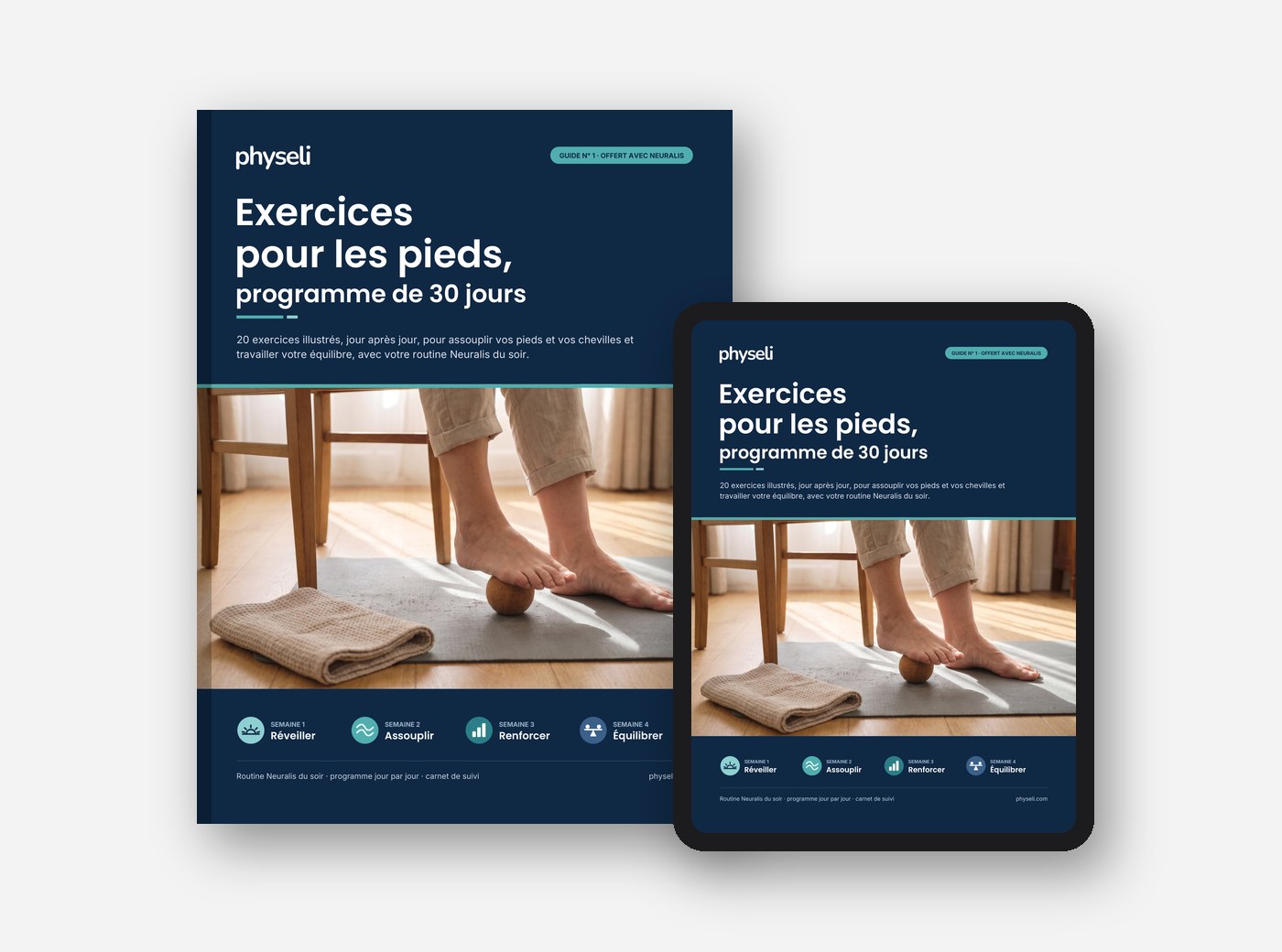 Livre numérique : Exercices pour les pieds, programme de 30 jours