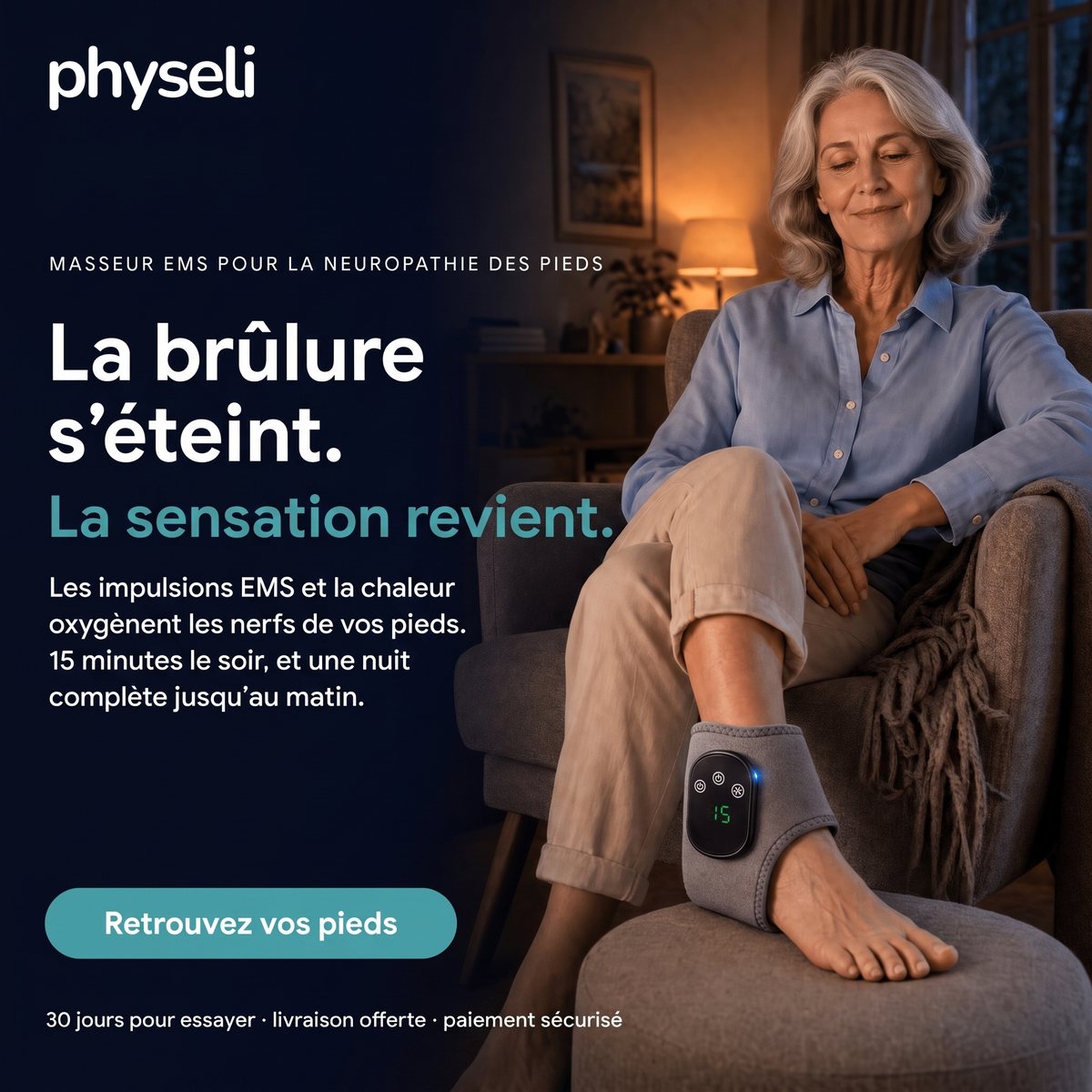 Neuralis, masseur 3 en 1 pour la neuropathie des pieds
