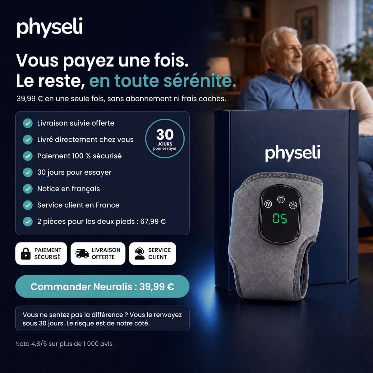 Neuralis, masseur 3 en 1 pour la neuropathie des pieds