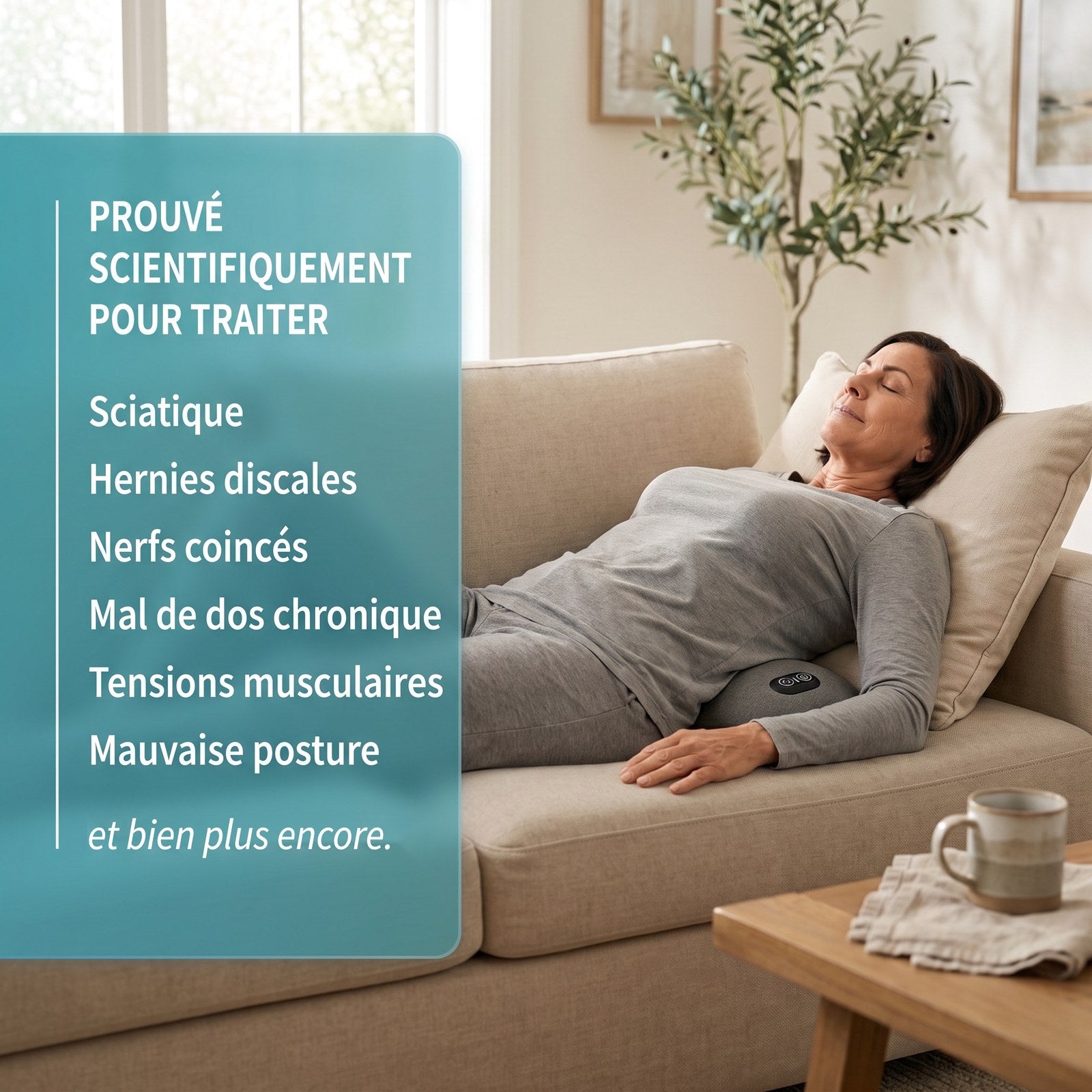 Prouvé scientifiquement pour traiter sciatique, hernies discales, nerfs coincés