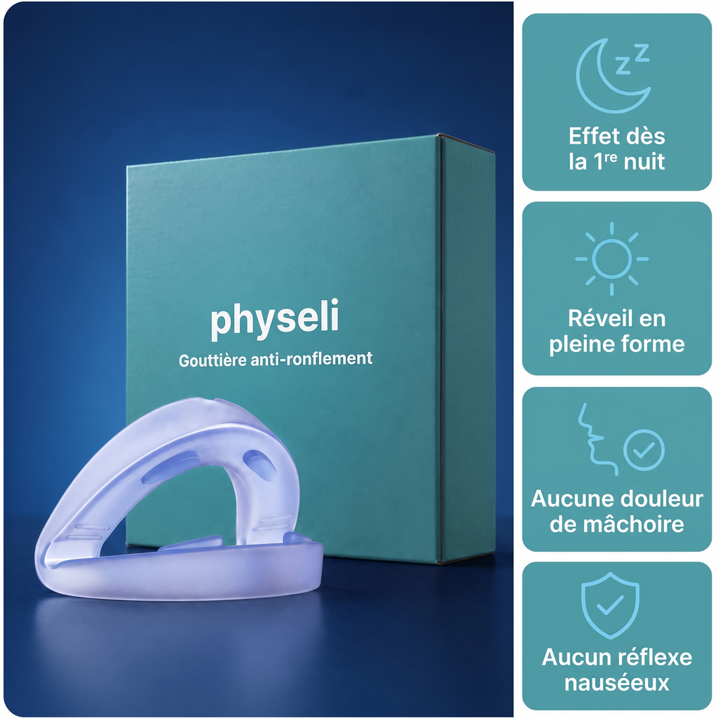 physeli gouttière anti-ronflement et étui