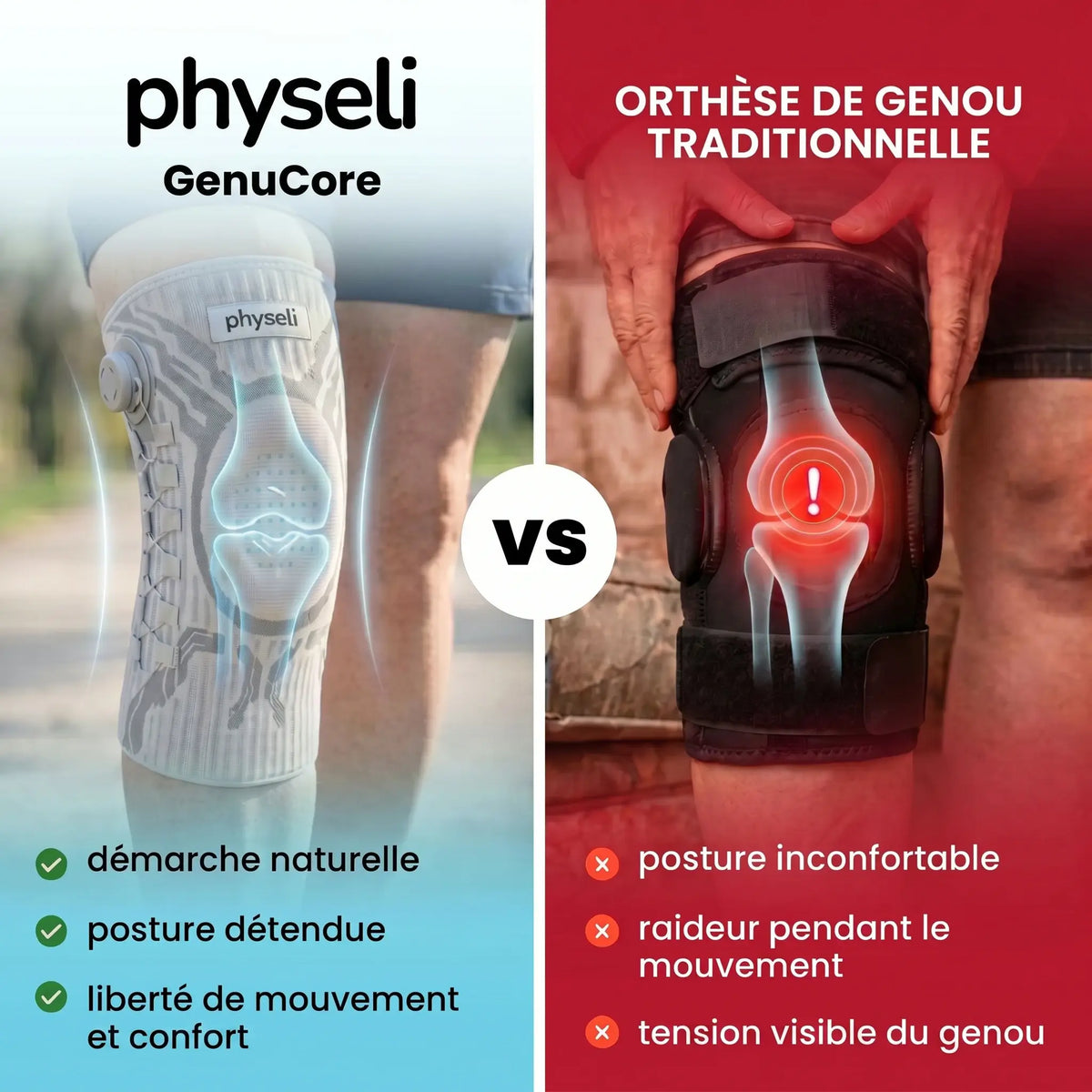 GenuCore | Genouillère de Soutien Articulaire