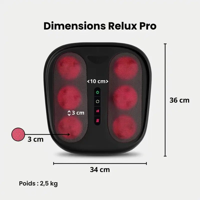 Relux Pro | Dispositif de relaxation et stimulation des pieds