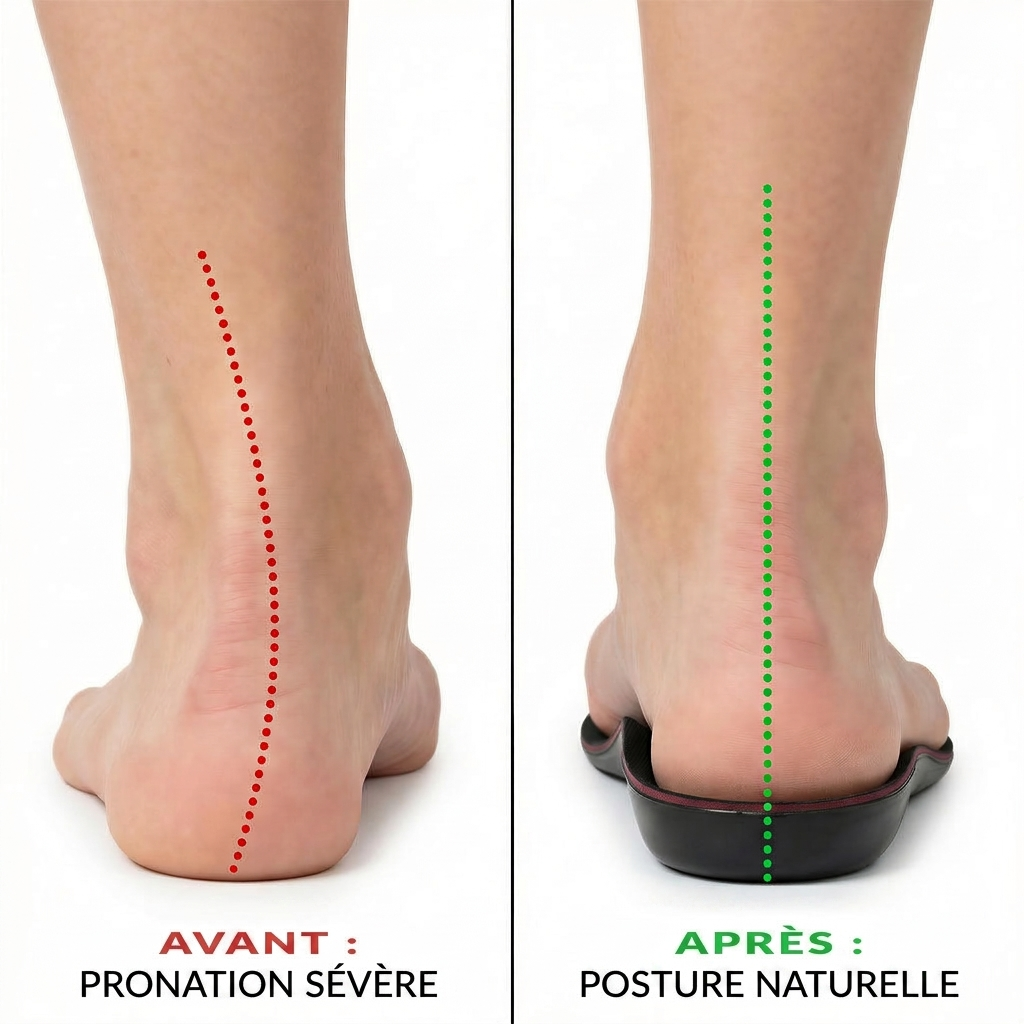 ComfiStep avant après posture du pied