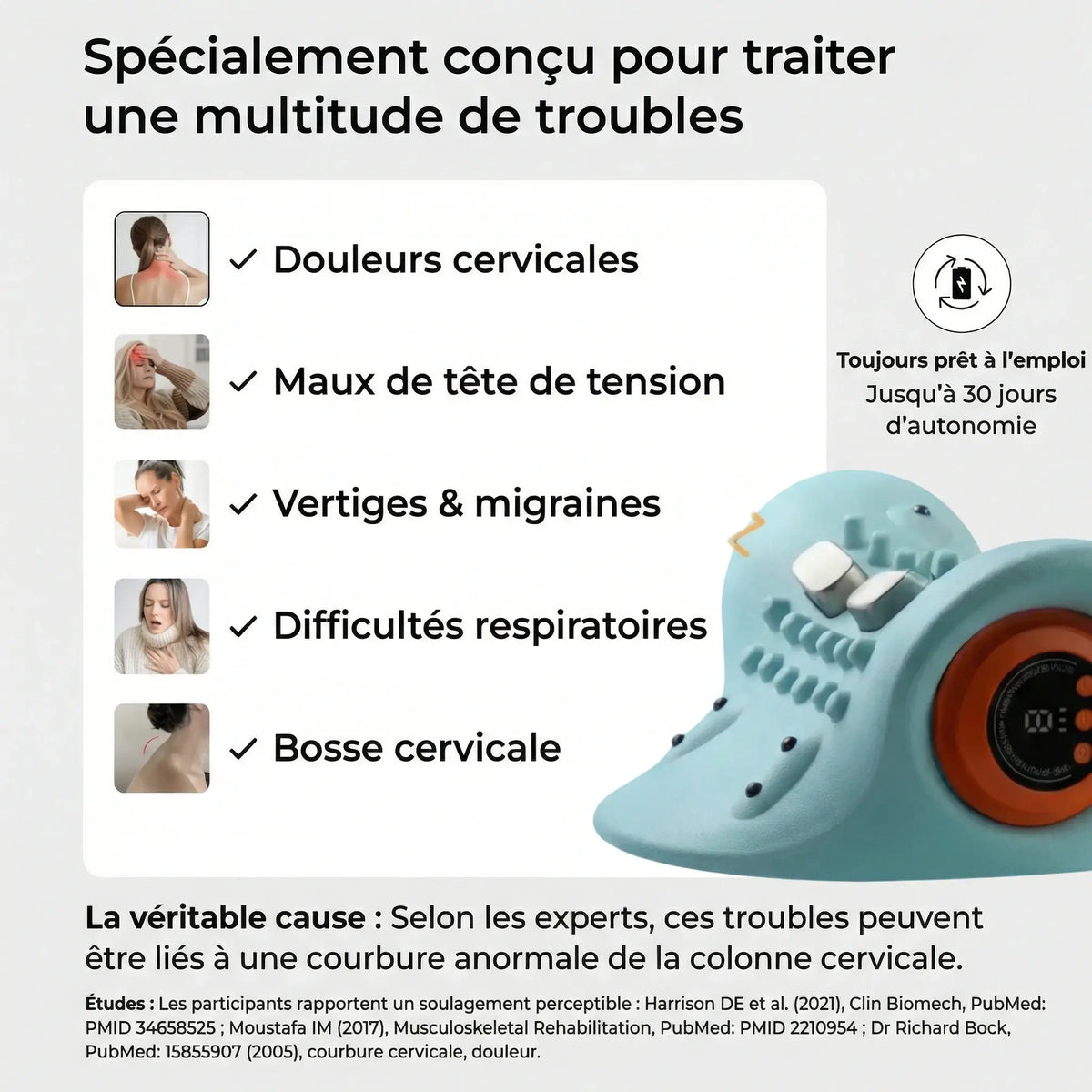 CerviCore | Appareil de thérapie cervicale 5 en 1