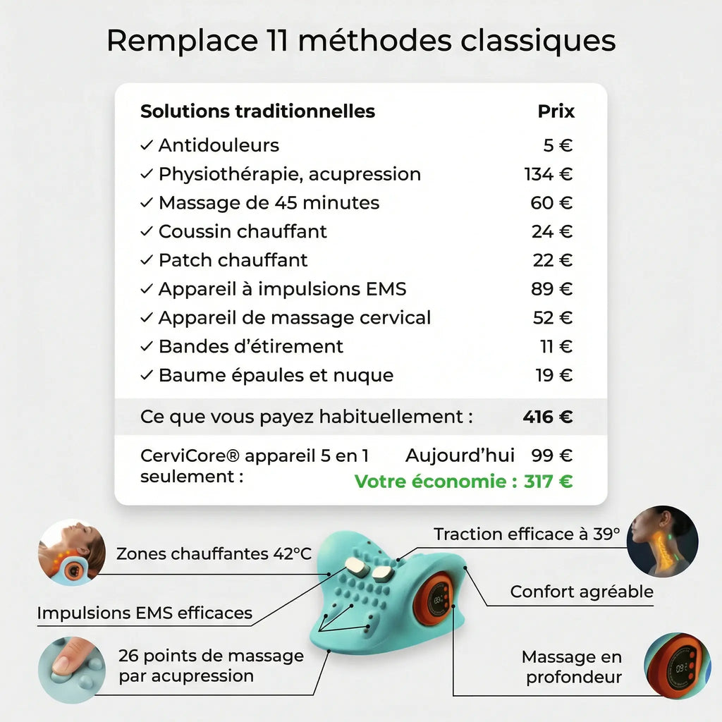 CerviCore | Appareil de thérapie cervicale 5 en 1