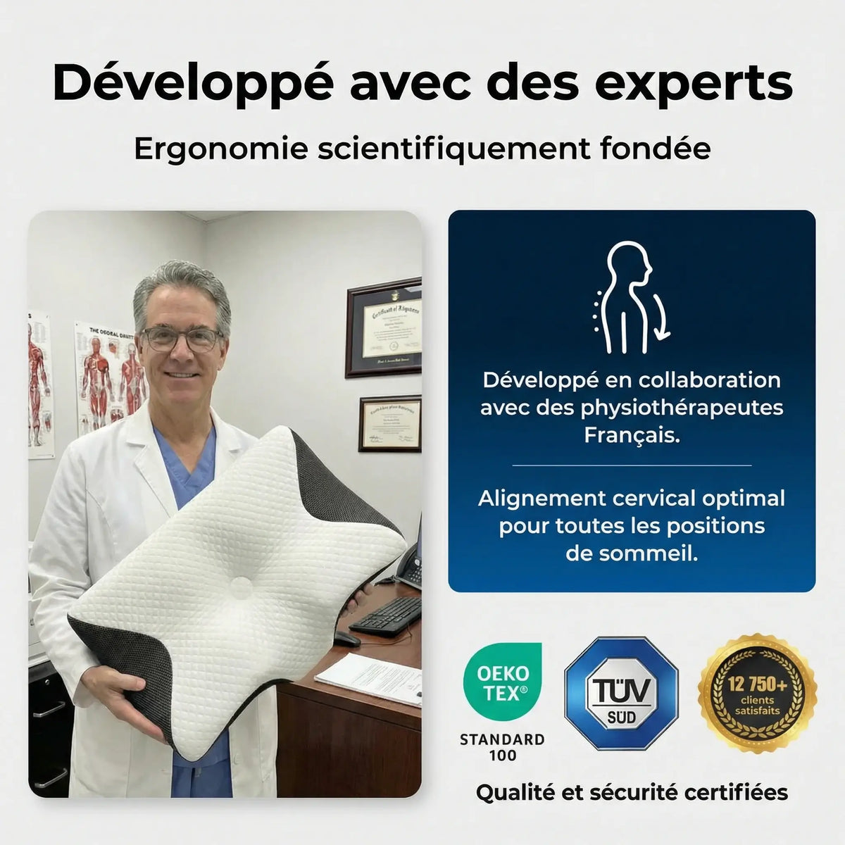 CerviRest | Oreiller ergonomique cervical