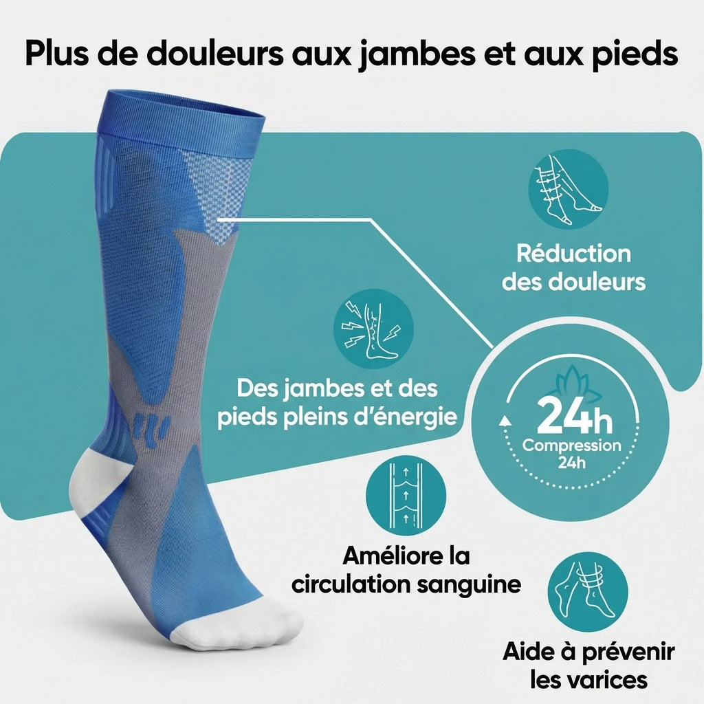 VenoRelief | Chaussettes de compression graduée