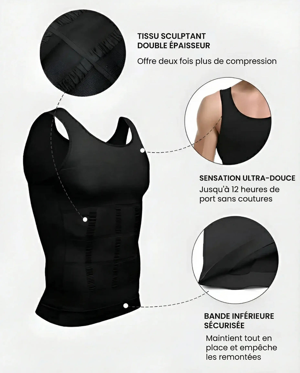 SlimCore | Débardeur gainant haute compression