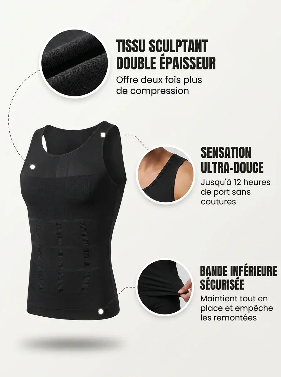 SlimCore | Débardeur gainant haute compression