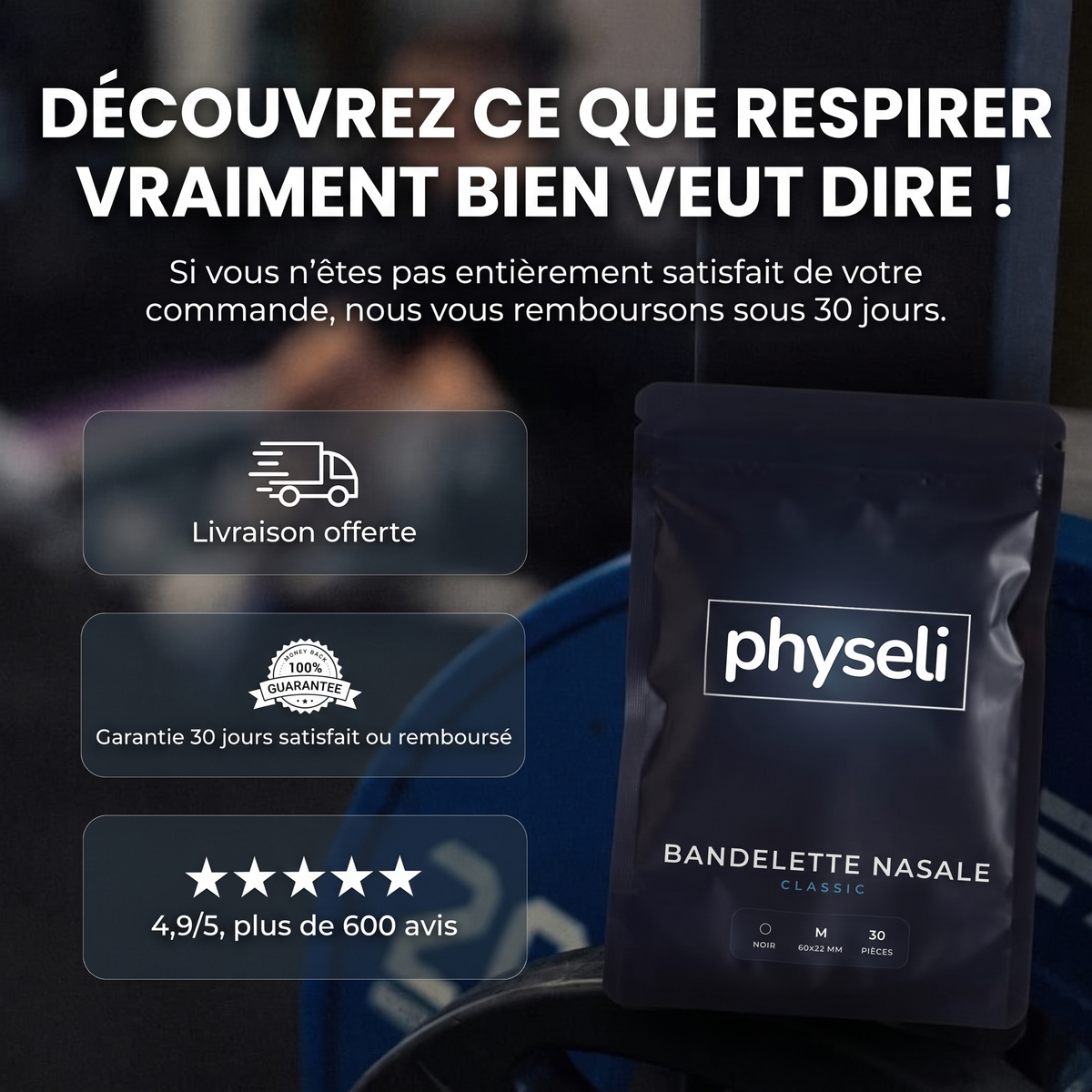 Garantie 30 jours satisfait ou remboursé RespiFlex