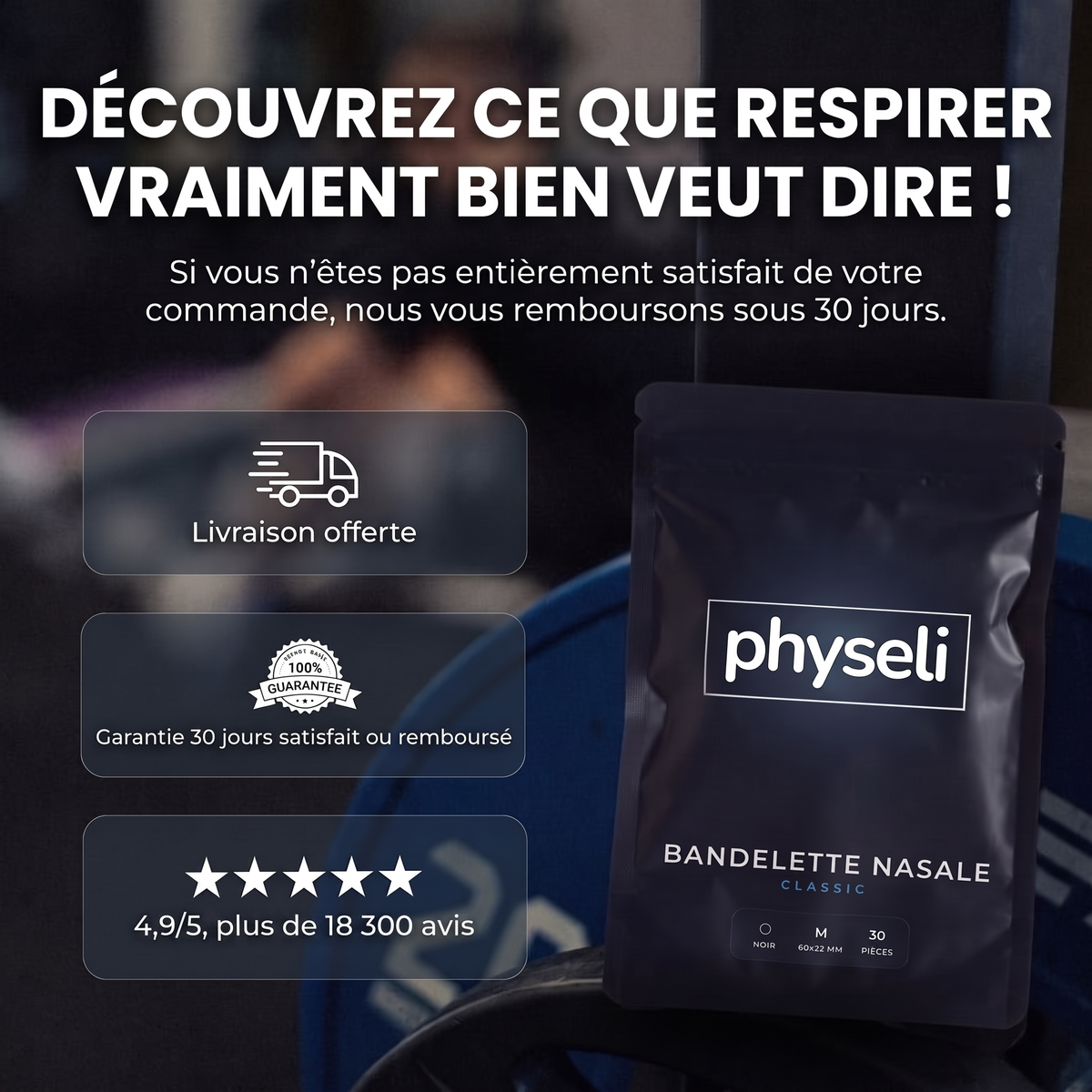 Garantie 30 jours satisfait ou remboursé RespiFlex