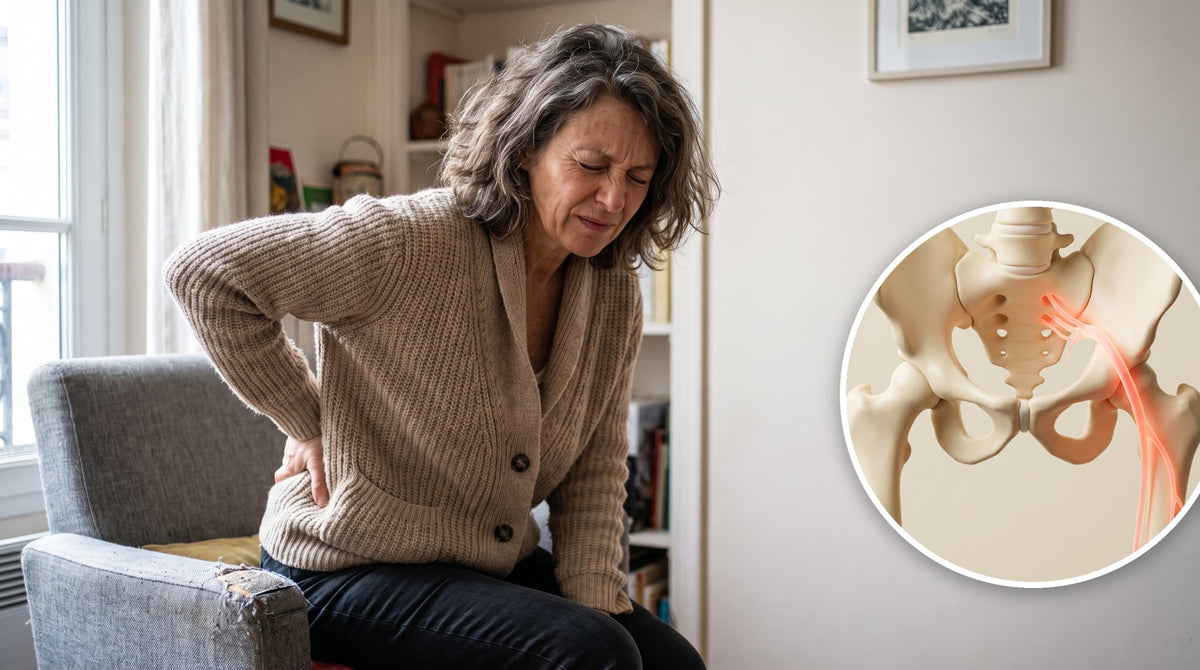 Douleur sciatique en position assise Image