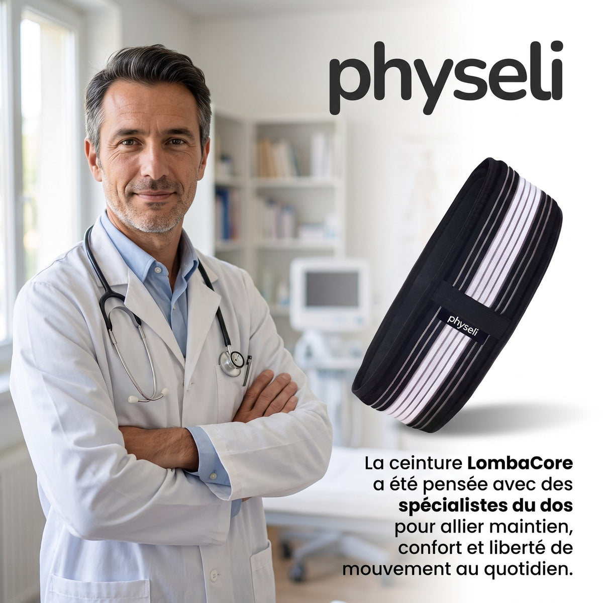 La ceinture LombaCore, pensée avec des spécialistes du dos