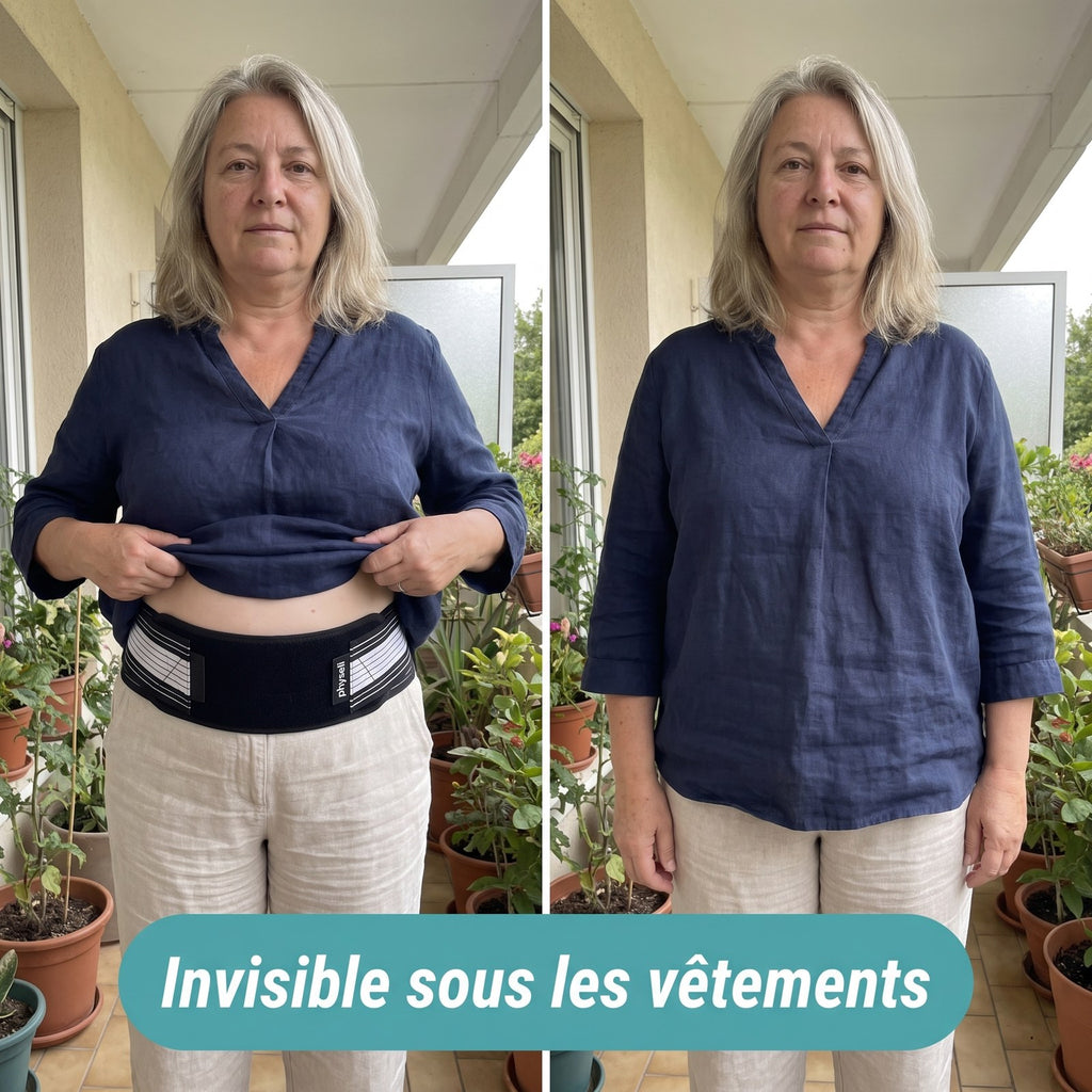 Ceinture LombaCore invisible sous les vêtements