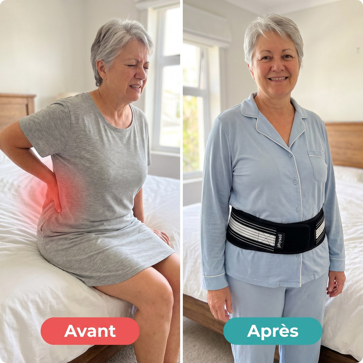 Avant et après : se lever sans douleur avec LombaCore