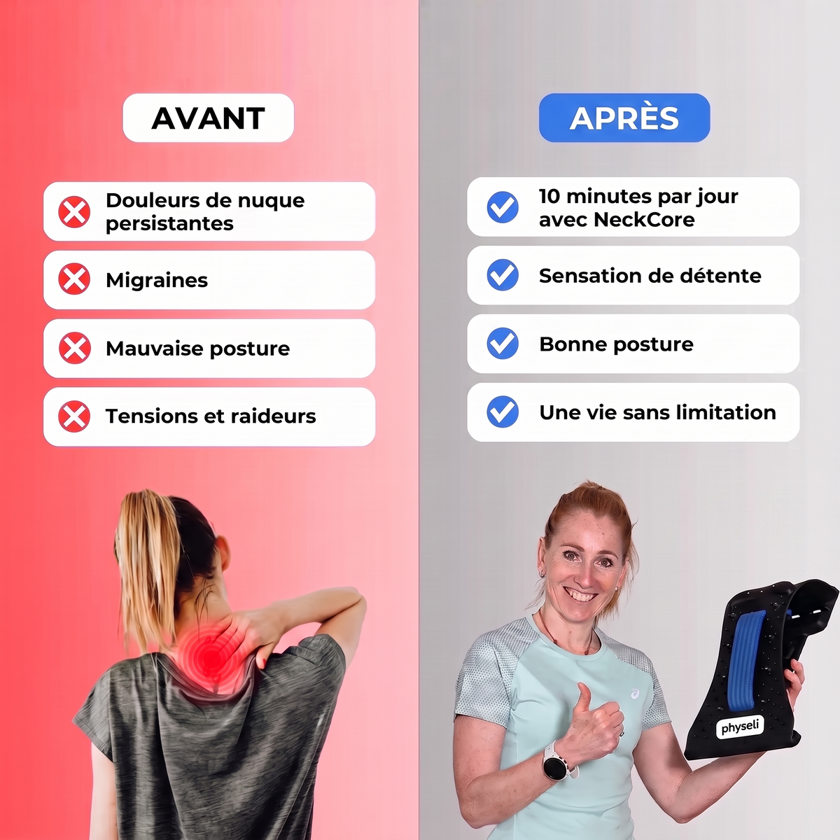 Avant apres NeckCore