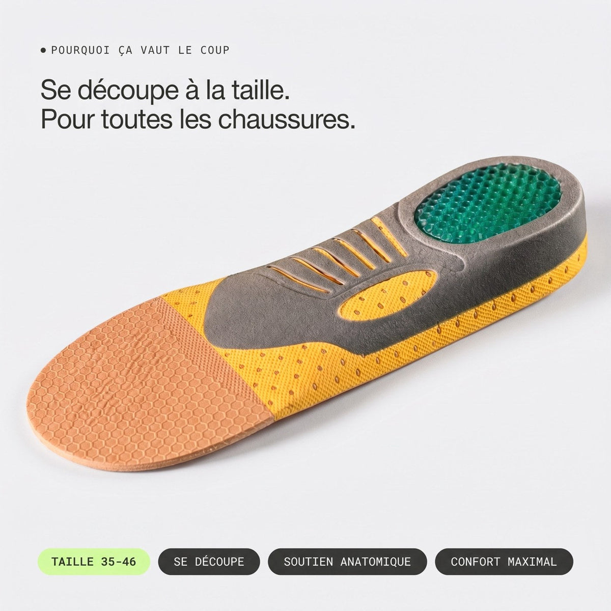OrthoStep se découpe à la taille