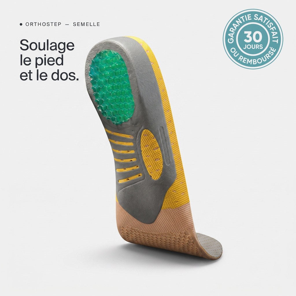 OrthoStep soulage le pied et le dos