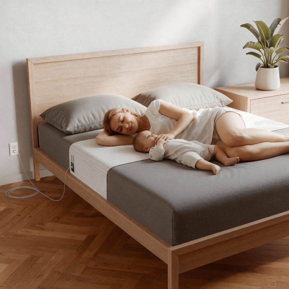 Maman et bebe dorment
