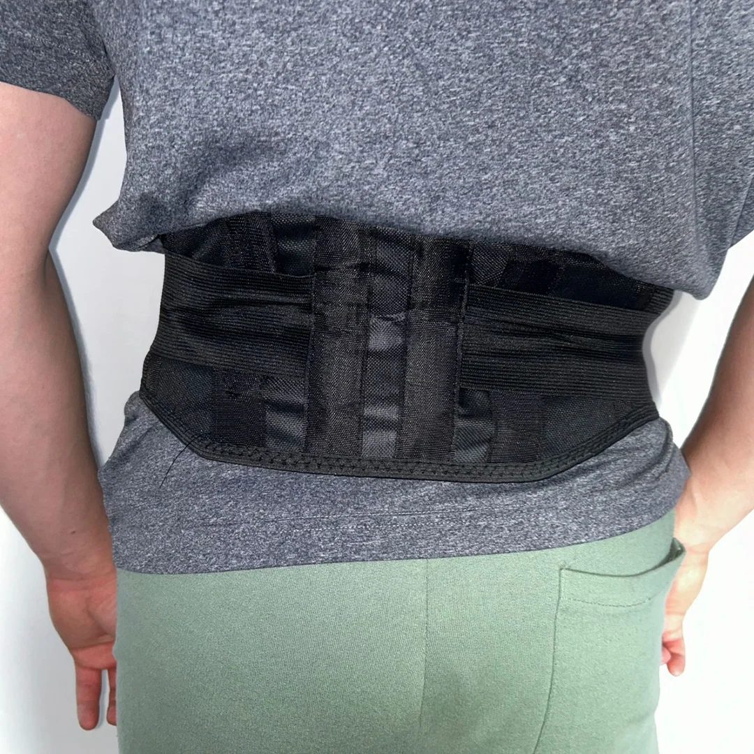 Ceinture classique portée, vue de dos