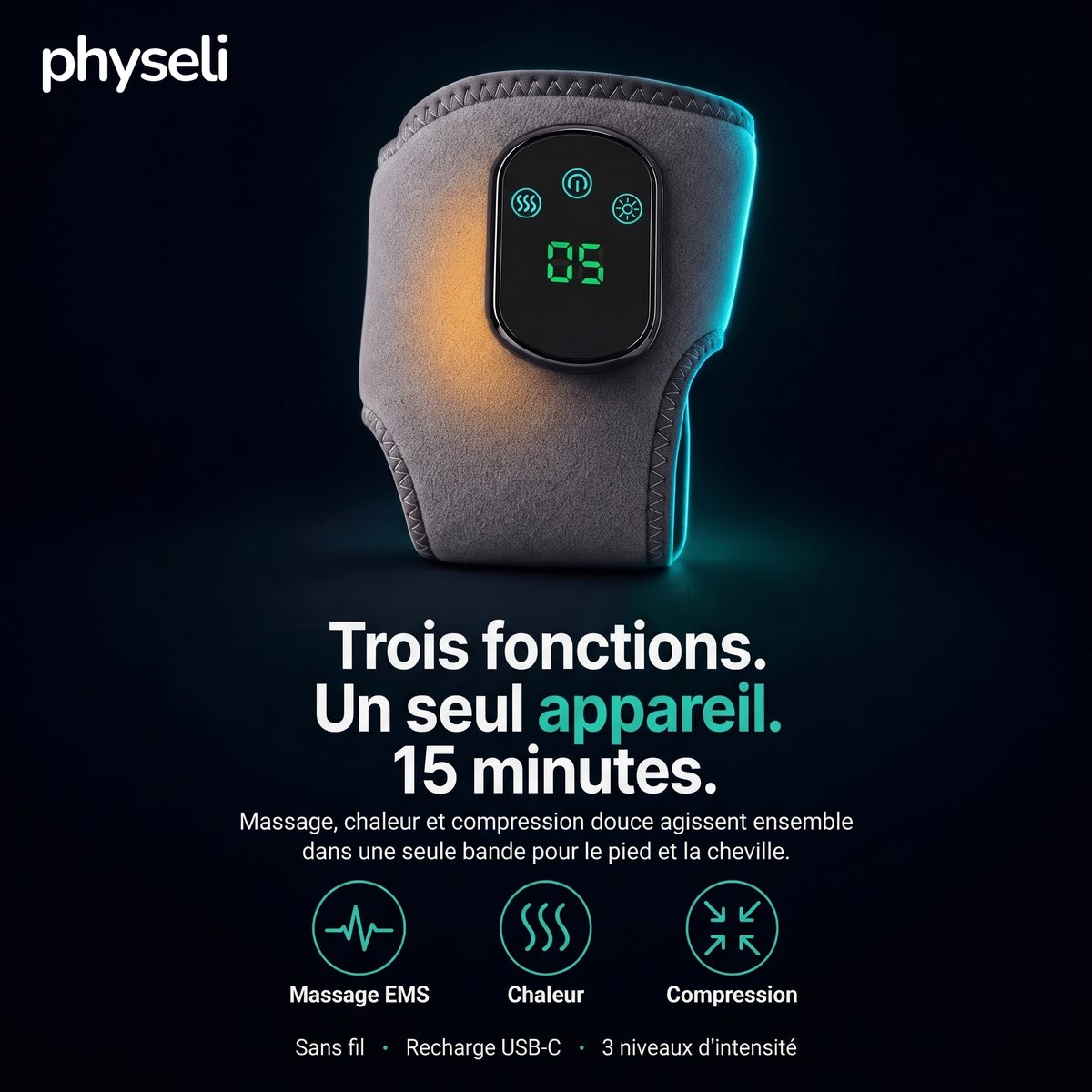 Neuralis, masseur 3 en 1 pour la neuropathie des pieds