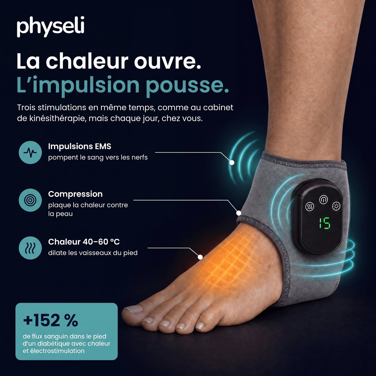 Neuralis, masseur 3 en 1 pour la neuropathie des pieds