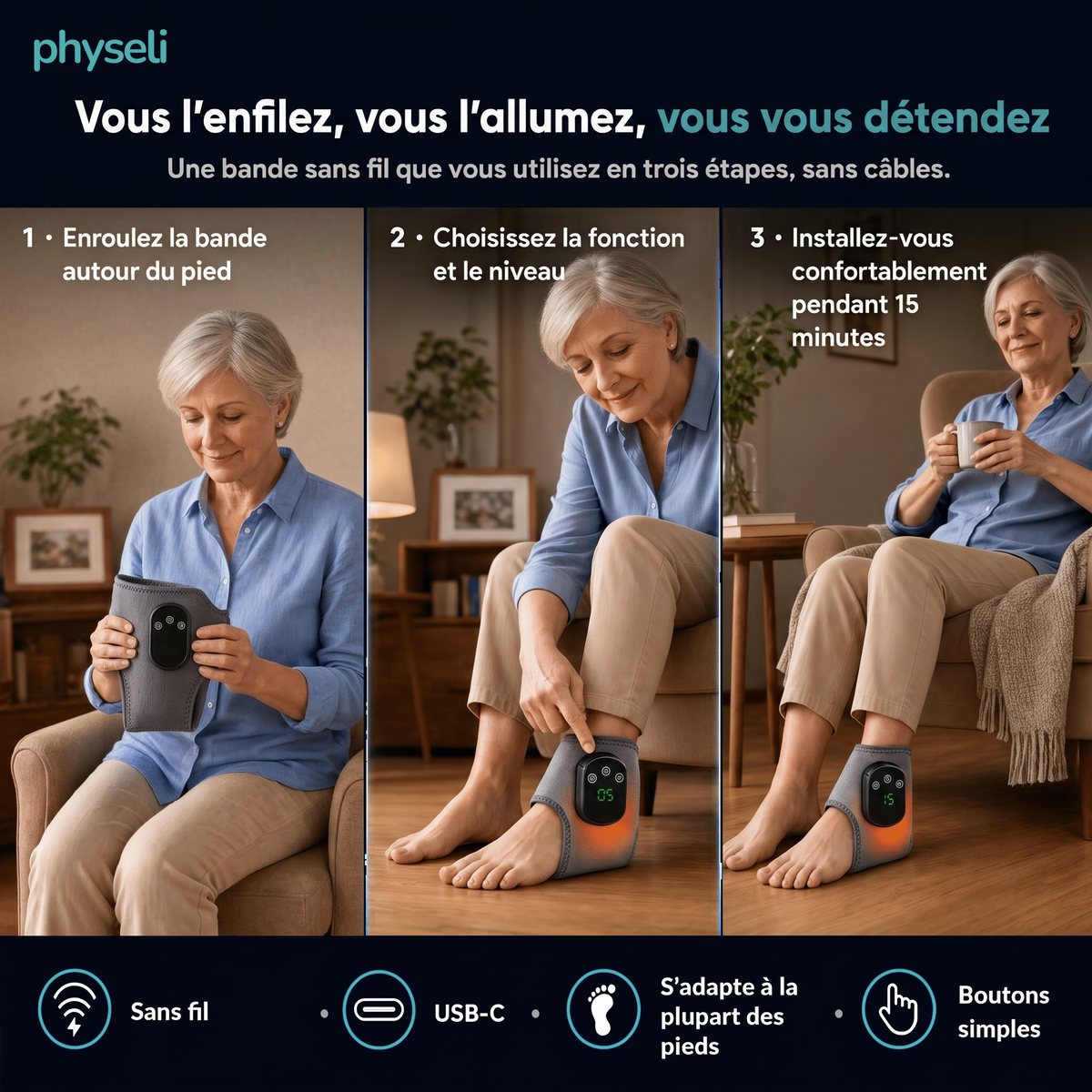 Neuralis, masseur 3 en 1 pour la neuropathie des pieds