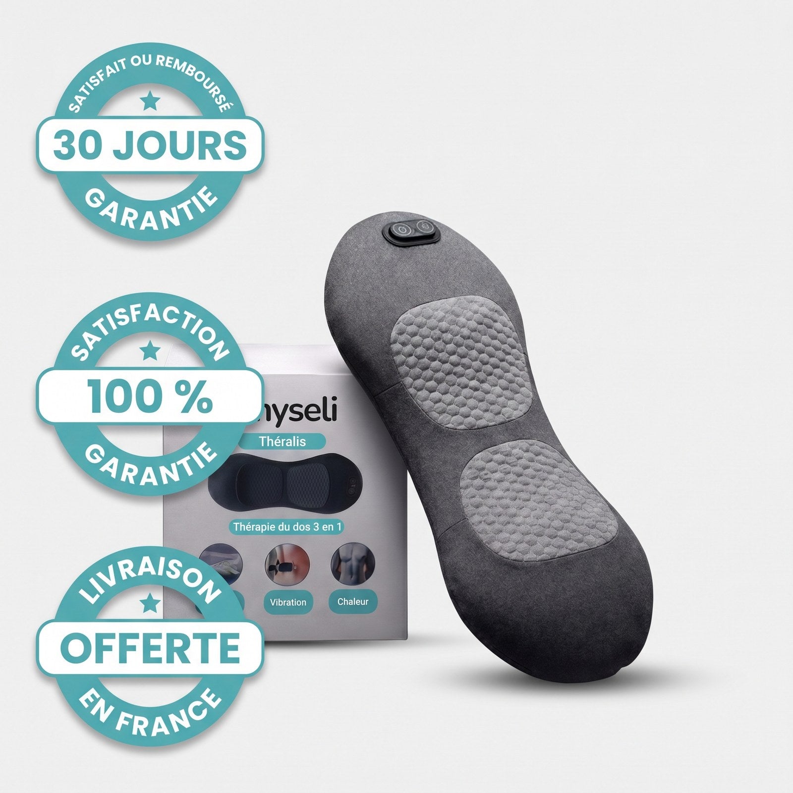 Théralis : satisfait ou remboursé 30 jours, satisfaction garantie, livraison offerte
